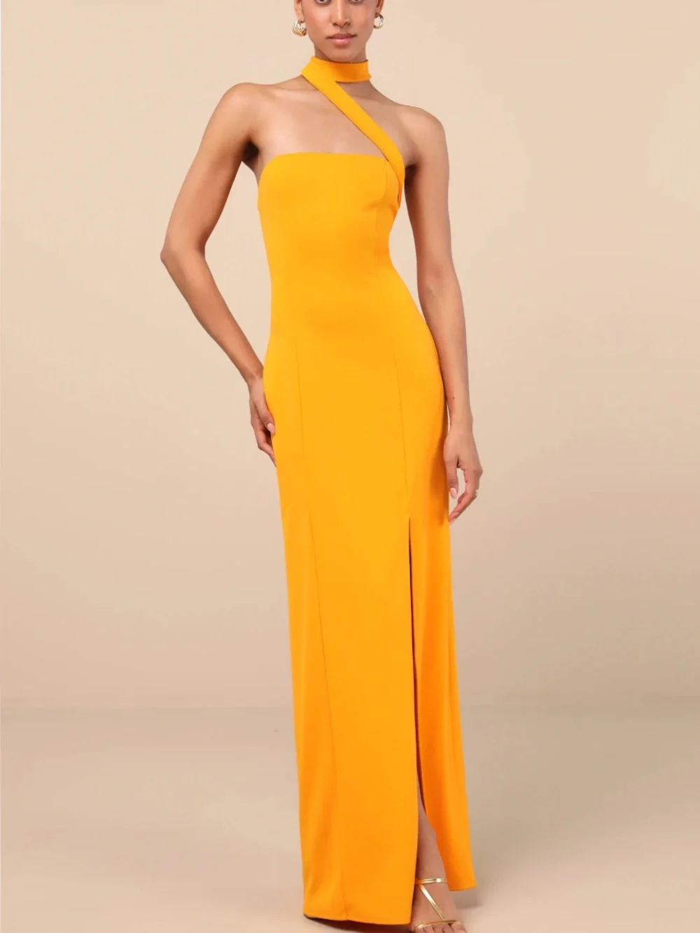 fitted column dress Chic and Holland AZ41: Alluring Column Dress with Beading – Mydressline